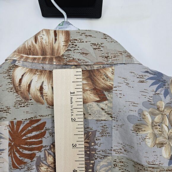 Tori Richard Shirt Mens Small Cotton Lawn Button Up Hawaiian Short Sleeve Floral - Picture 5 of 10